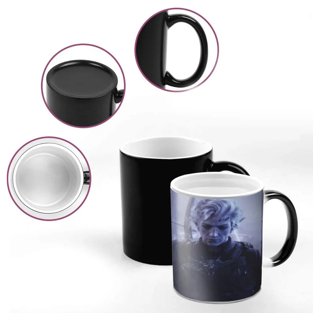 Astarion B-Baldur's Gate 3 Coffee Mugs And Mug Creative Color Change Tea Cup Ceramic Milk Cups Novelty Interesting Gifts