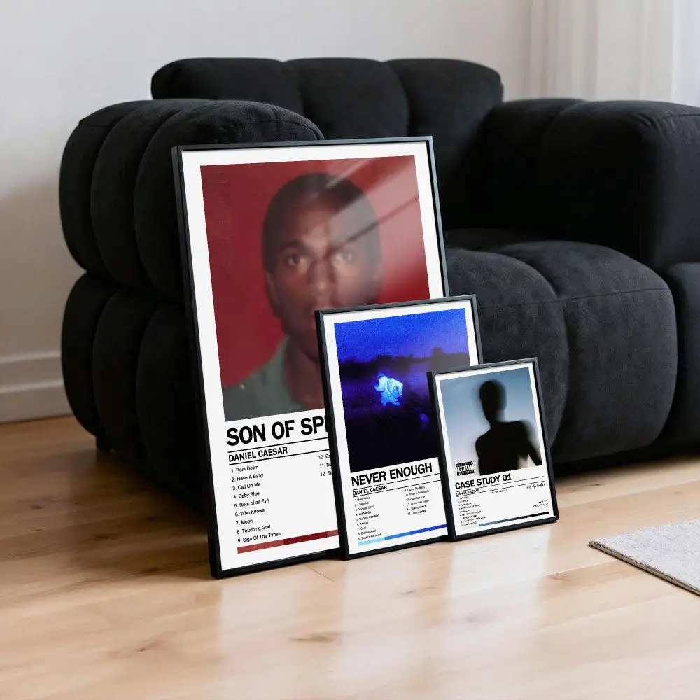 Daniel C-Caesar Poster Peelable Self-Adhesive Album Cover Poster Stickers, Frameless Wall Art for Singer Band Pop Rap Bedroom