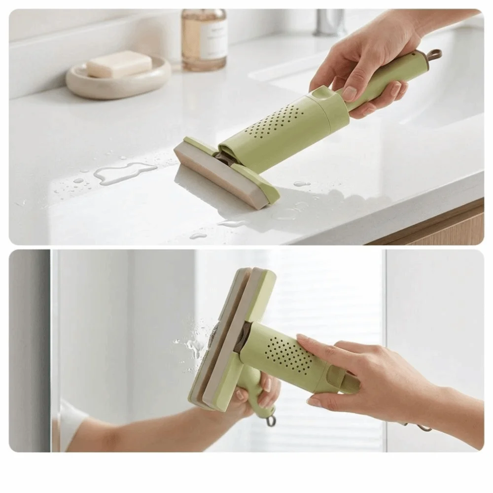 Portable Rotatable Design Hand Free Mop Soft Sponge Head Push-Pull Design Self Squeezing Mop Sponge Head Mop Living Room