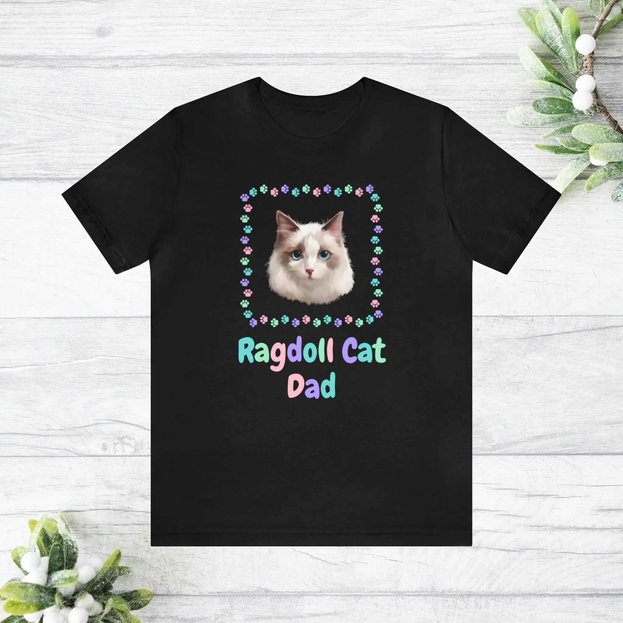 Ragdoll Cat Dad T Shirt Lover Animal Pet Owner Slave Servant Cute Express Delivery available