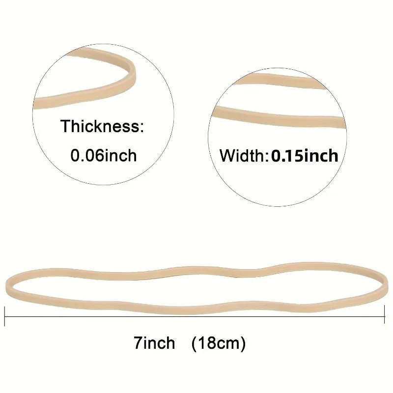 Rubber Bands 40Pcs Extra Thick Wide Strong Elastic Rubber Bands for Survival Camping Biking Fishing.Length: 40 Centimeters