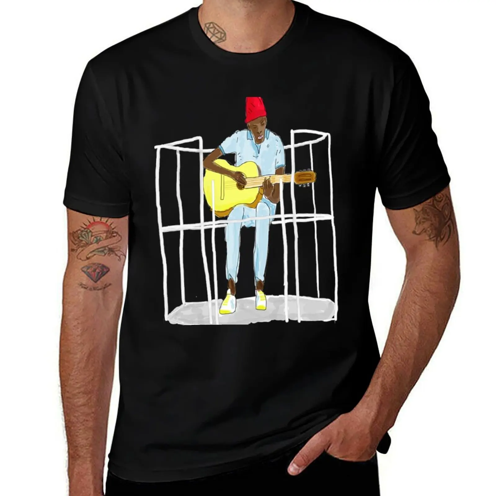 

Seu Jorge - Life Aquatic T-Shirt printed t shirts for man t shirt for man 100 percent cotton T-Shirt