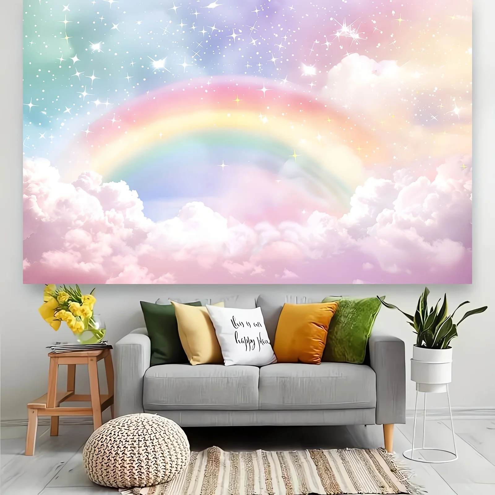 2D-Flachhintergrundstoff - 2D-Flachhintergrundstoff - 2D-Flachhintergrundstoff - Foto mit Einhorn-Motiv