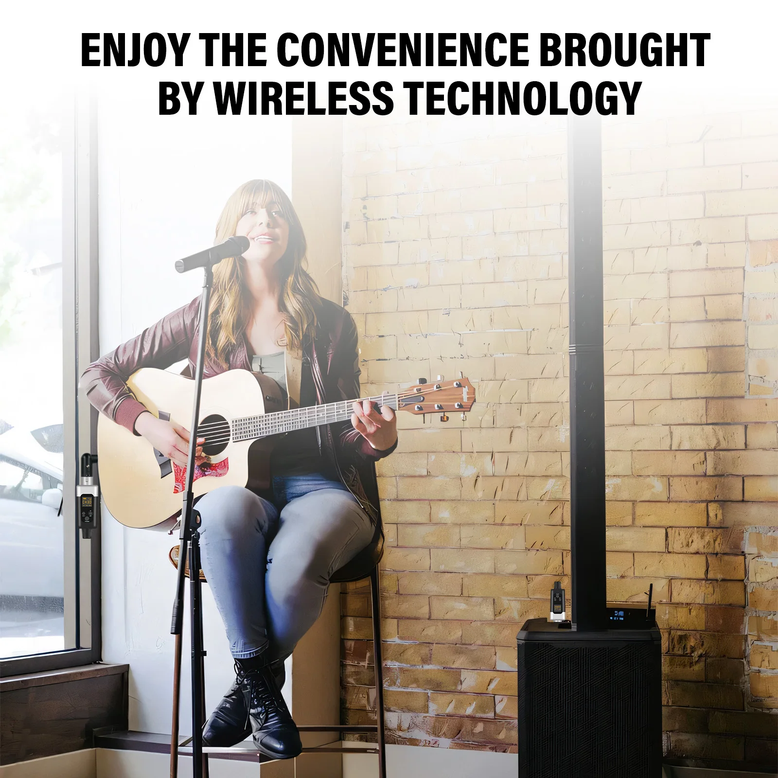 48V/0V UHF Wireless Microphone Converter XLR Transmitter and Receiver Microphone Wireless System for All Kind Microphone