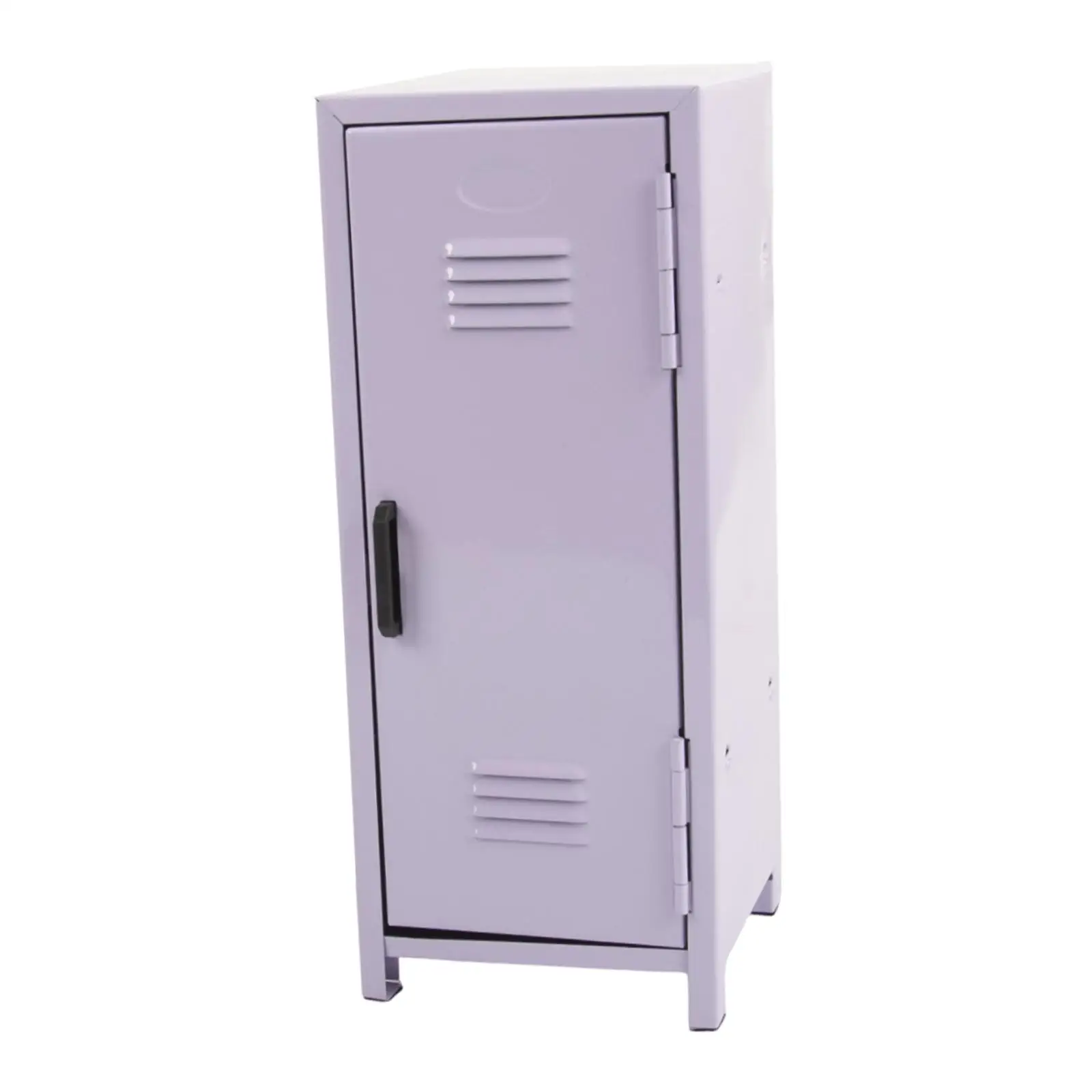 Mini Metal Storage Cabinet Desktop Lockbox Organizer for Home Office Dorm Countertop Cosmetics Accessories