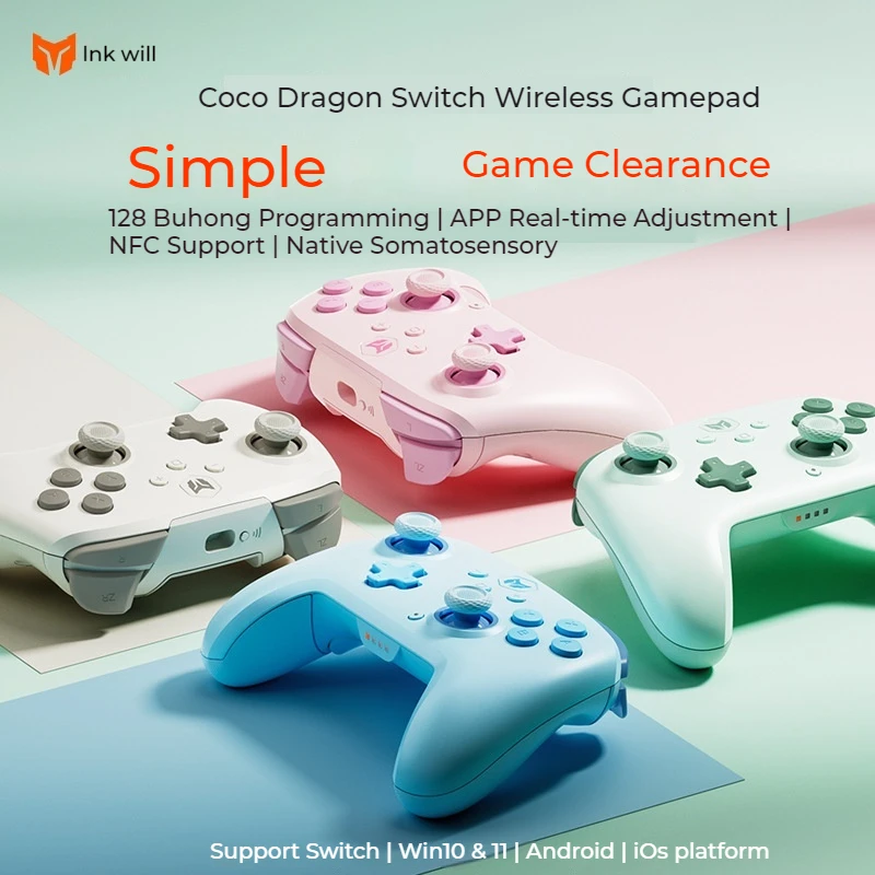 

Game Controller Bigbig Won Kekelong Nfc Wireless Oled Bluetooth Controller Body Sensing Ns Game Console Computer Android Ios