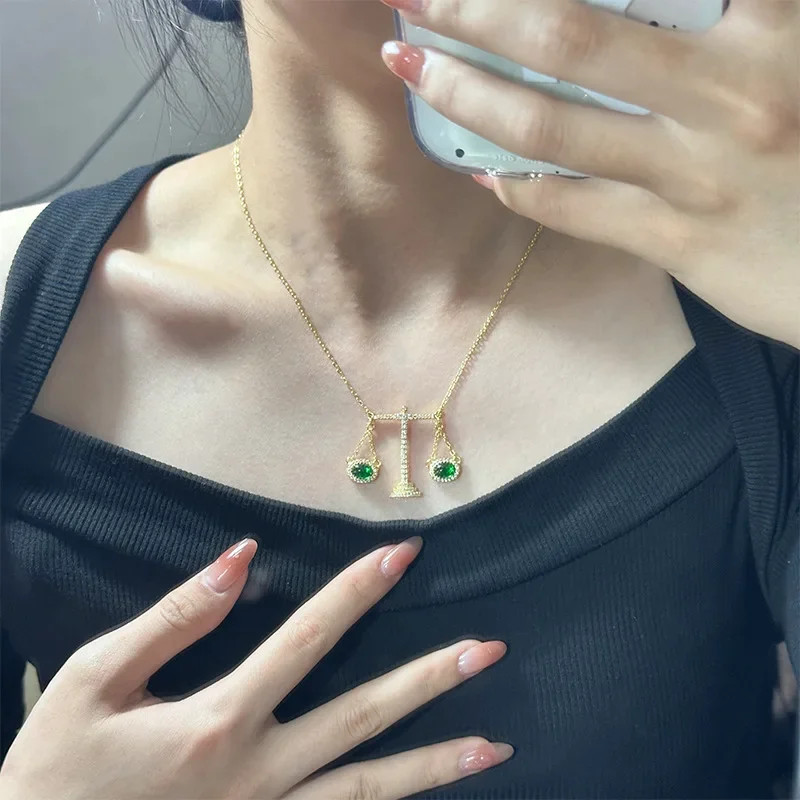 MDL Moissa!ite نمط قلادة أوبال أفقية 18 كيلو مجموعة صغيرة مع الماس أوبيرجين #5