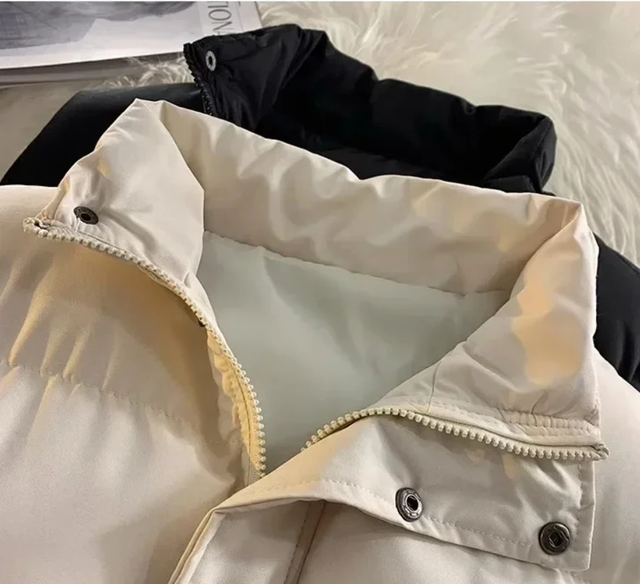 

Осенне-зимнее утолщенное теплое пальто с хлопковой подкладкой и воротником-стойкой для мужчин и женщин, жилет для похудения, модный жилет на плечо