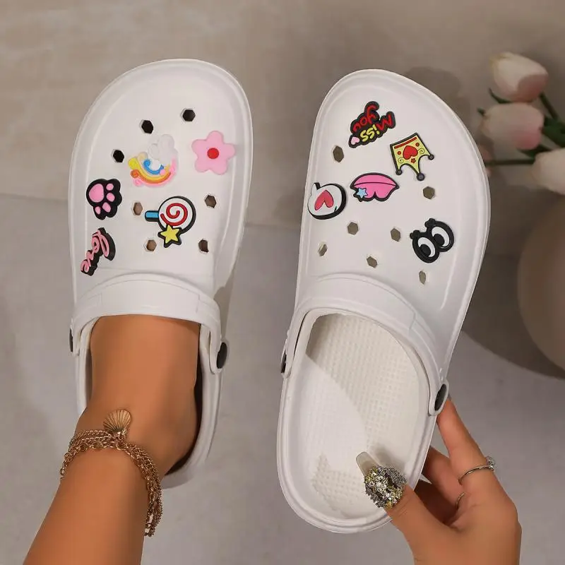 Clogs Platform Slippers Women Home Flat Luxury Designer Woman Shoes House Summer Sandals Casual Beach Fashion Footwear Indoor image 4