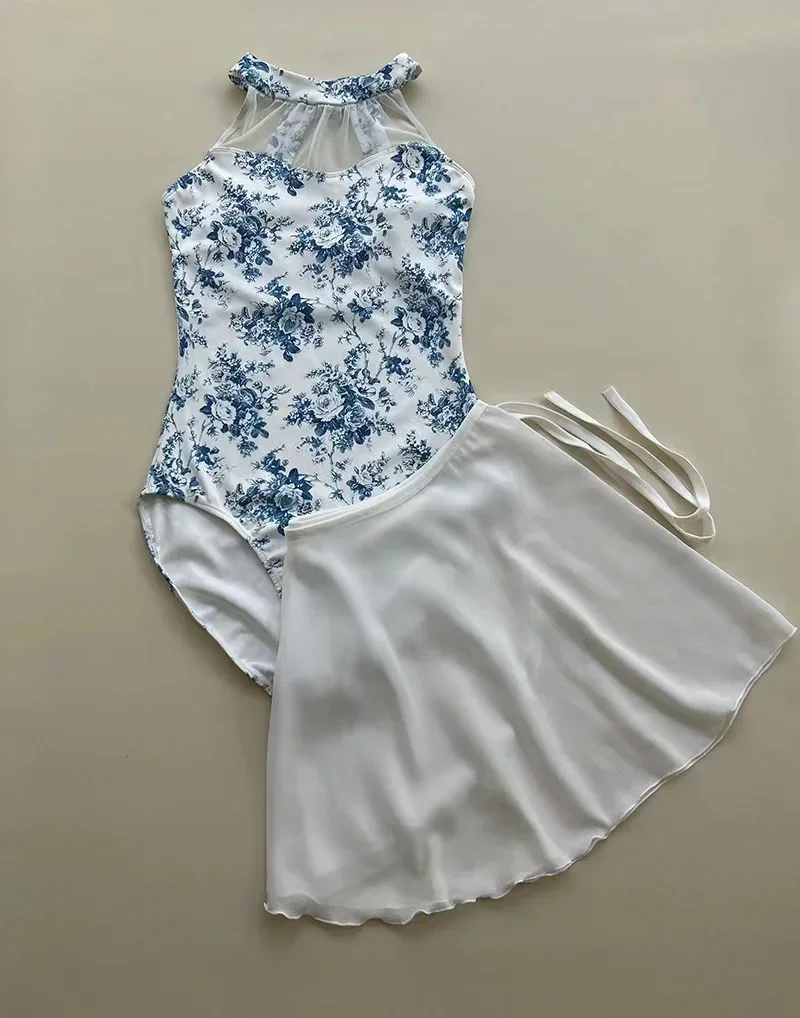 여성용 엘레강스 하이 칼라 요가 점프수트, 발레 댄스 레오타드, 레이디 데일리 연습 발레 댄스 의류