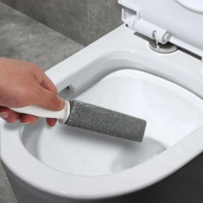 2Pcs Pumice Toilet Bowl Cleaner Long Handle Stone Brush Strong Removal Of Scale Cleaners Brushes Sinks Bathtubs Cleaning Tool