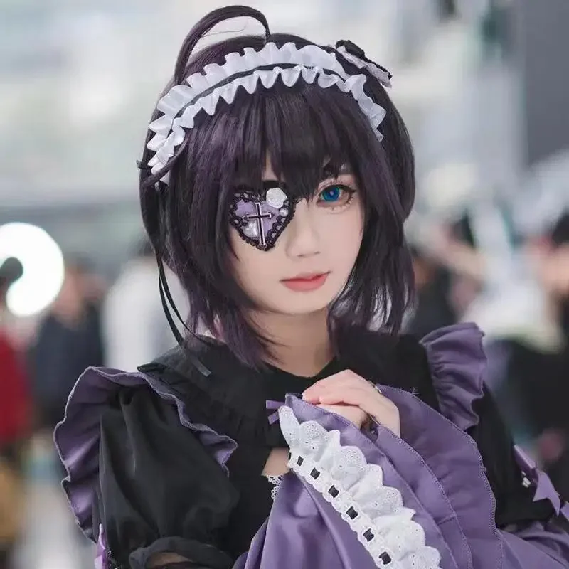 

New Gothic Lolita Eye Mask, Anime Cosplay, Halloween Party Costumes, Elegant Dress, Heart Glasses for Girls, Christmas Gifts