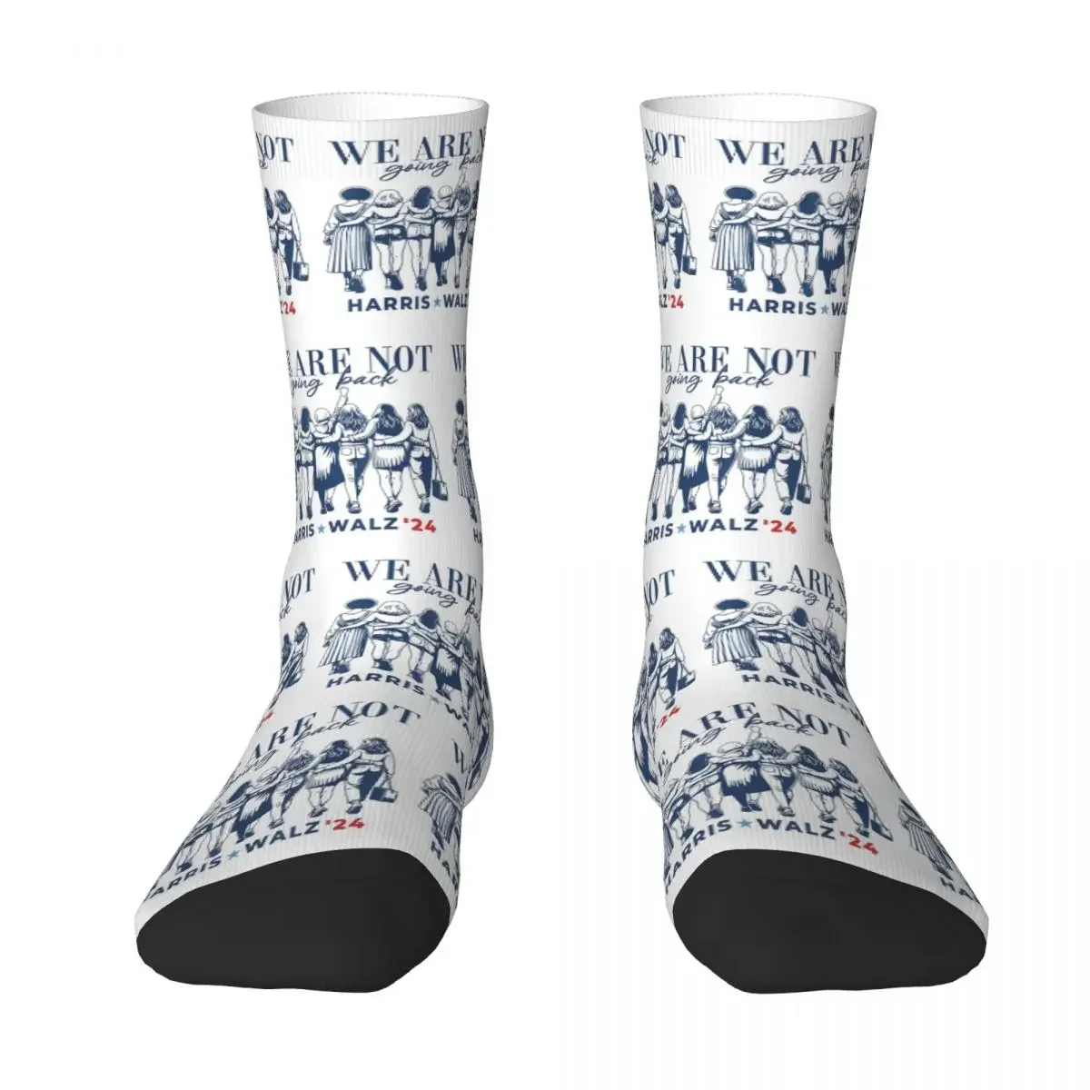 

Носки Kamala Harris Waltz 24, всесезонные чулки в стиле Харадзюку, всесезонные длинные носки для мужчин и женщин, рождественские подарки