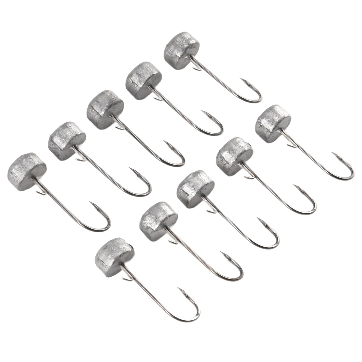 10Pcs Ned Rig Jig Head Finesse Mushroom Jig Heads for Soft Plastic Bait for Ned Rig Technique Lead Mushroom Jig Head A