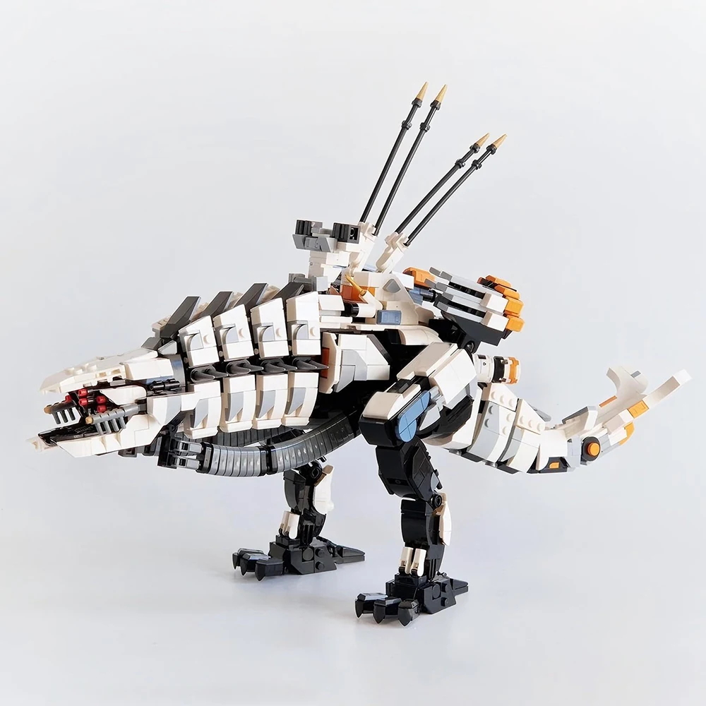 New MOC Horizon Zero Dawn Thunder Jaw Building Blocks Mechanical Monster Mech Builder DIY Set Adult Collectible Toy Boy Gift