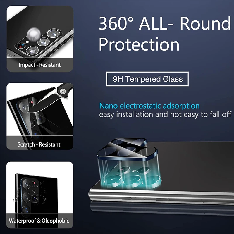 9H Round edge camera protector per Samsung Galaxy S24 S23 Ultra Lens Film accessori S24 plus samsung full cover protection