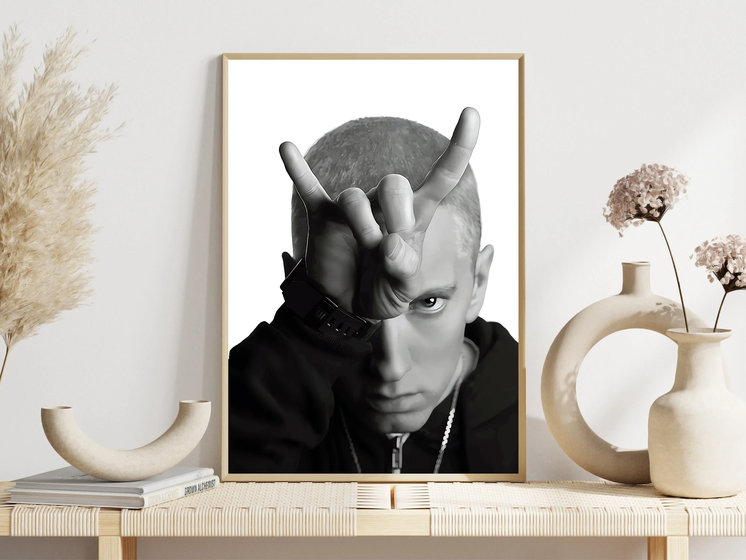Famous Rap Pop Singer E-Eminem Posters Music Album Modern Rapper Prints Canvas Painting Wall Art Picture Home Living Room Decor
