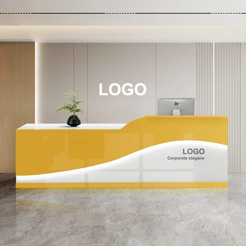 Classic Beauty Reception Desks Design Stylish Nordic Retro Reception Desks Luxury Elegant Mostrador Commercial Furniture