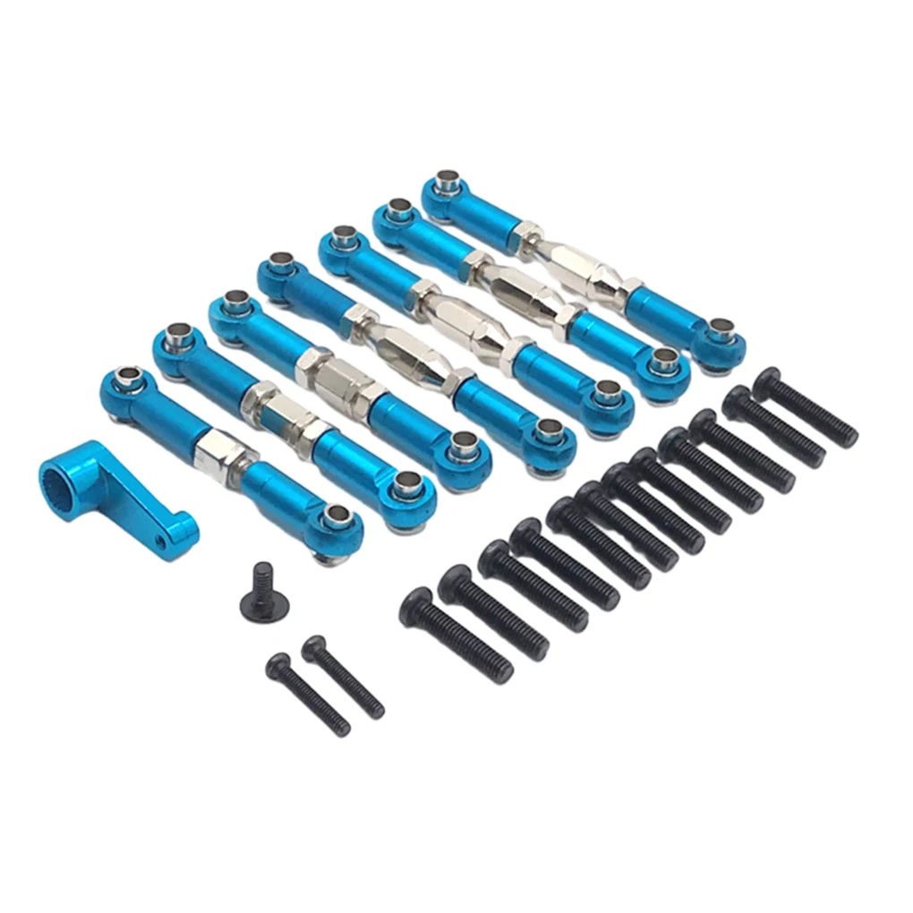 RCGOFOLLOW Wltoys 144001 144002 144010 124017 124019 Metal Upgrades Parts Modification Kits Swing Arm Shock Absorber RC Car Set