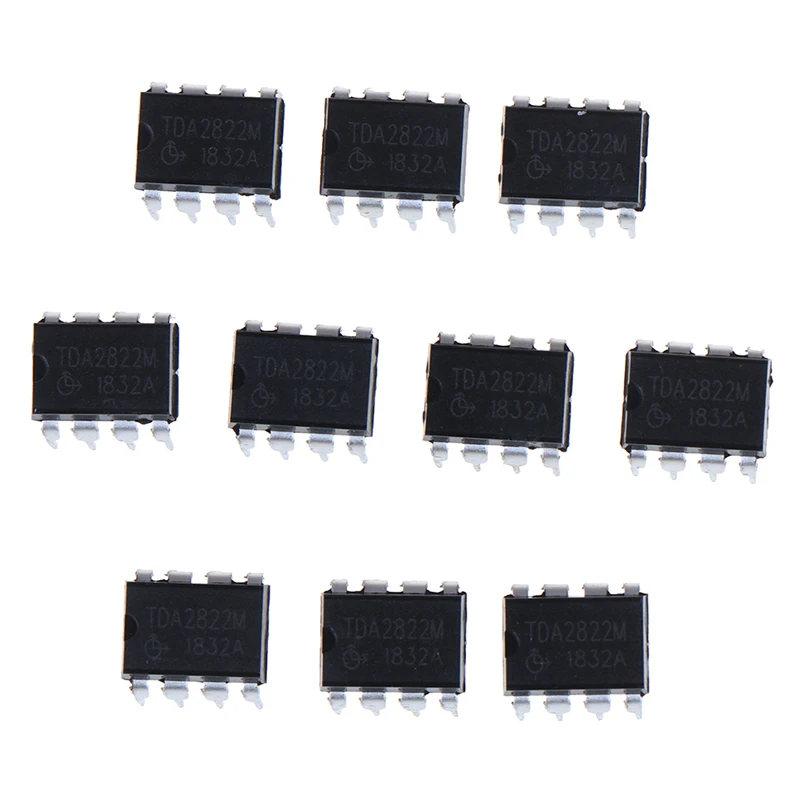 10PCS TDA2822M multipurpose and original IC audio power amplifiers inline DIP-8