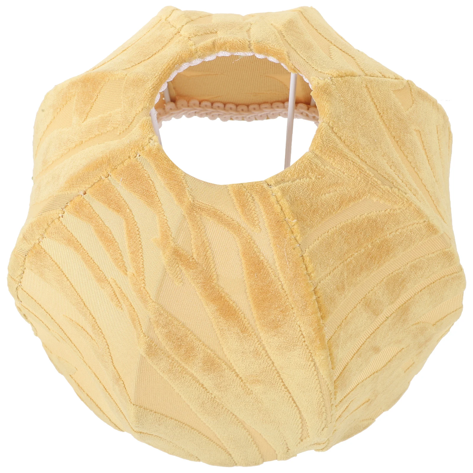 

Elegant Pumpkin Style Lampshade E27 Light Socket High Grade Cloth Metal Material Desk Wall Light Shades