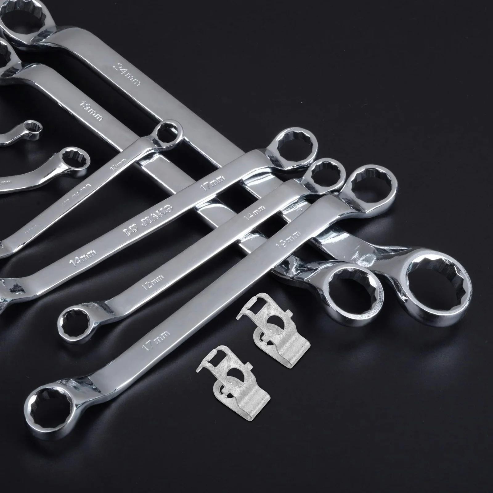 

10pcs Metal Fasteners Automotive Engine Holder Fixed Box Retainer Clip Frame Support Connector Chain Strap