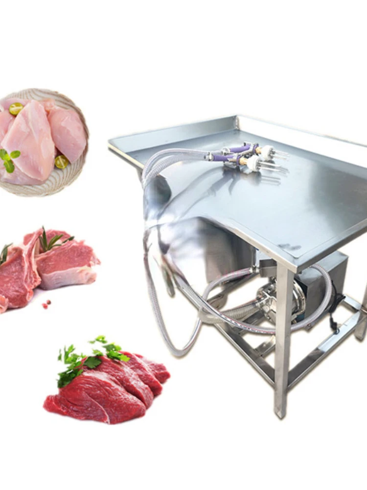 Saline Liquid Injector Fish Salting Brine Water Injecting Machine/Chicken Beef Meat Saline Injection Equipment