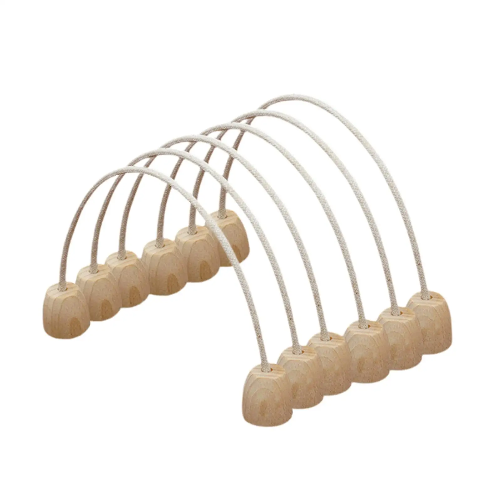 ของเล่นกีฬาห่วงโครเก้ 6 ชิ้นพร้อมฐานไม้สําหรับเกมสนามหญ้าในร่มกลางแจ้ง