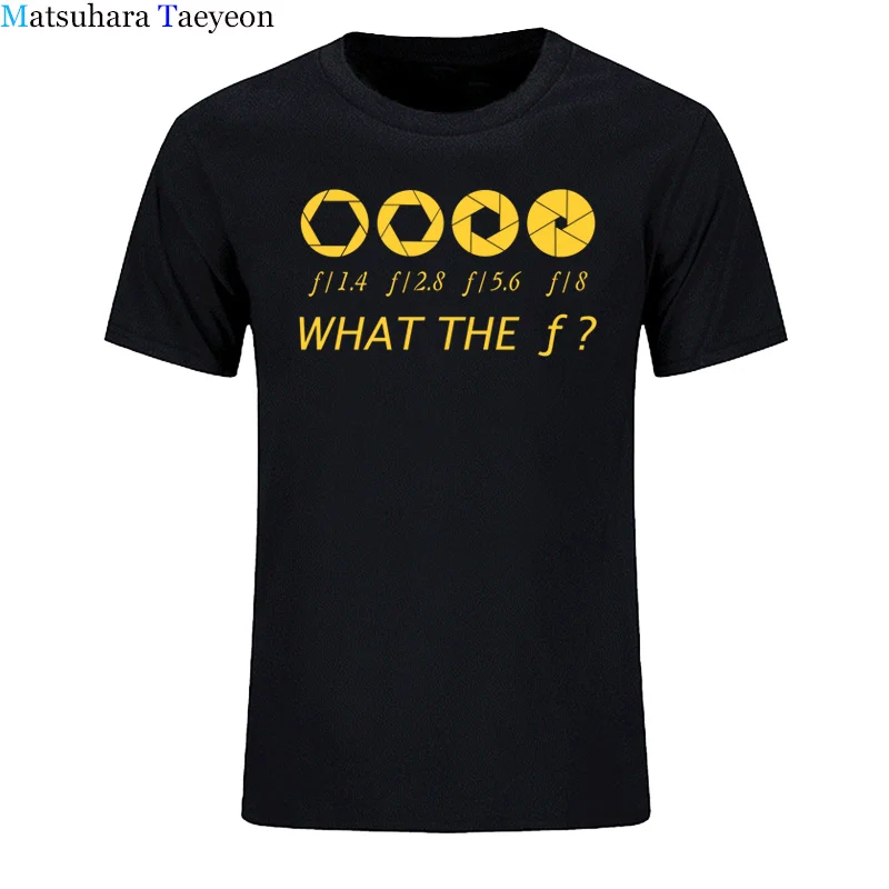 Photographer - What The F - Stop Men T-shirt 100% Cotton  Casual Men\'s T Shirts Brand Clothing Tops Tees Funny Clothing