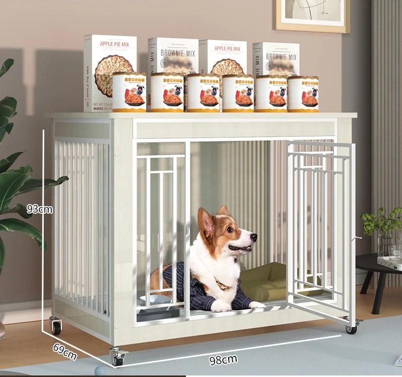 

Wholesale Solid Wood Waterproof Wooden Pet Dog Cage Kennel for Big Large Dog Pet Cages Houses Product