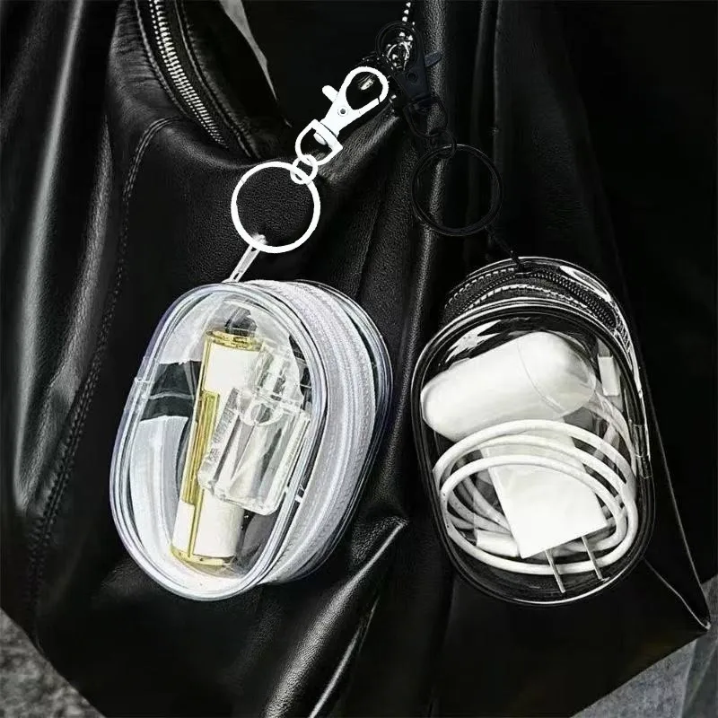Portable Waterproof Electronic Accessories Organizer Bag, Hard Travel Storage Case for USB Cables, Charger, Power Bank, Earbuds