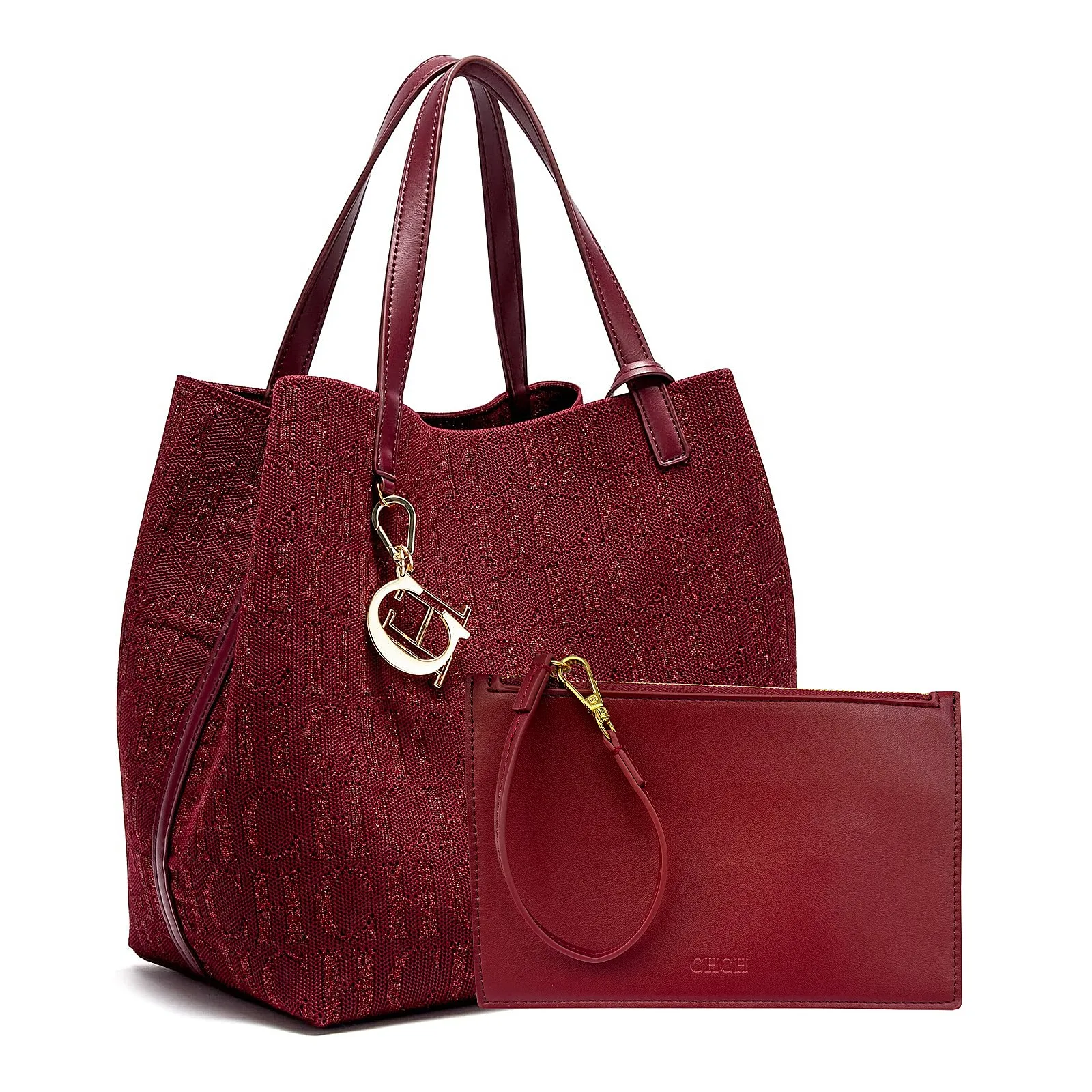Bolso de Mano de Gran Capacidad para Mujer, Tejido, con Estampado de Letras, Ideal para Viajes y Compras