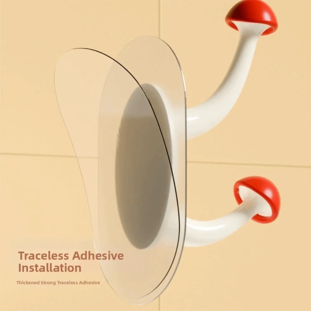 الإبداعية مقاوم للماء السنانير ذاتية اللصق لكمة خالية متعددة الوظائف الفطر معطف الرف السنانير الثقيلة تخزين الرف المنزلية