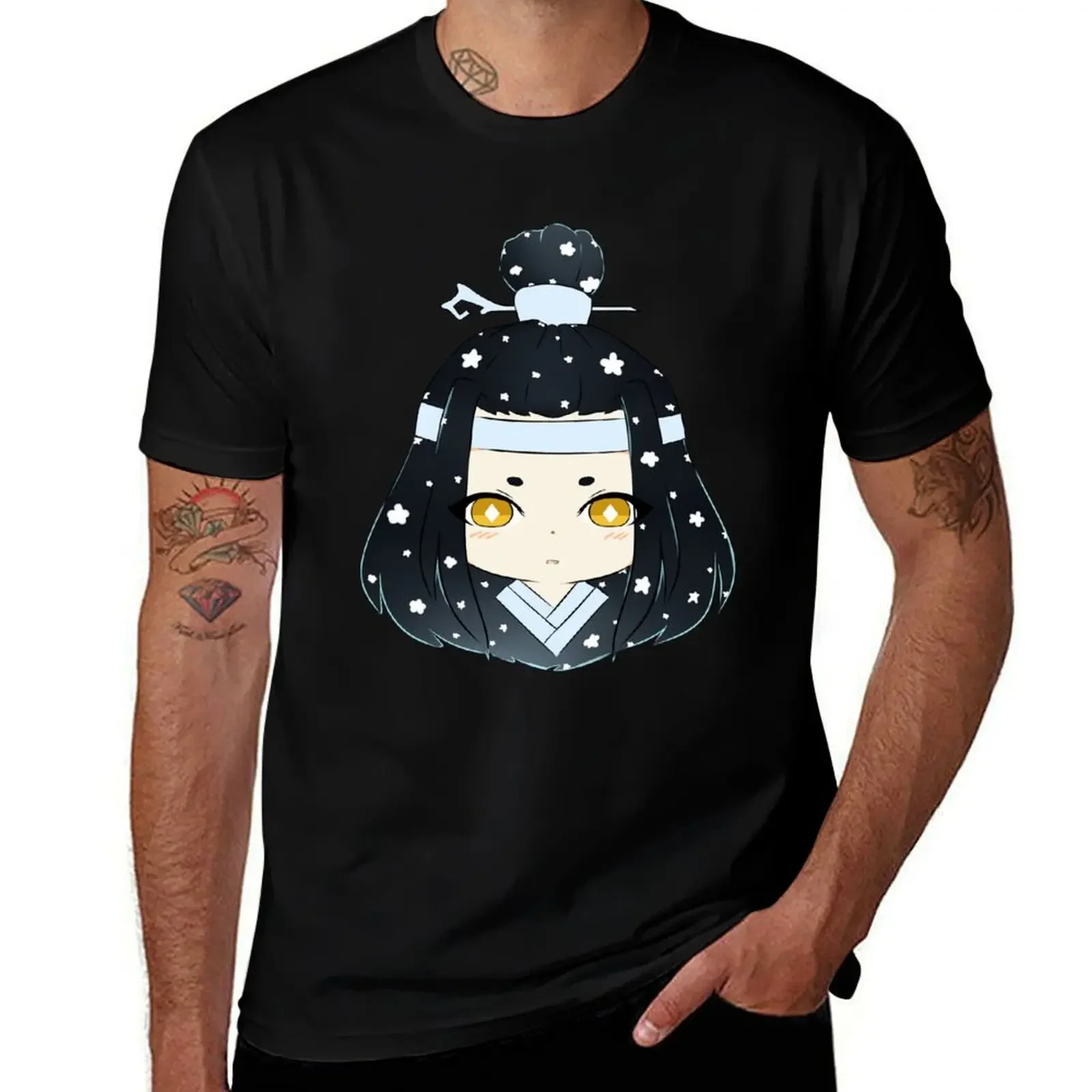 Lan Wangji icon chibi T-Shirt fashion shirts oversize t-shirts man men t shirts high quality