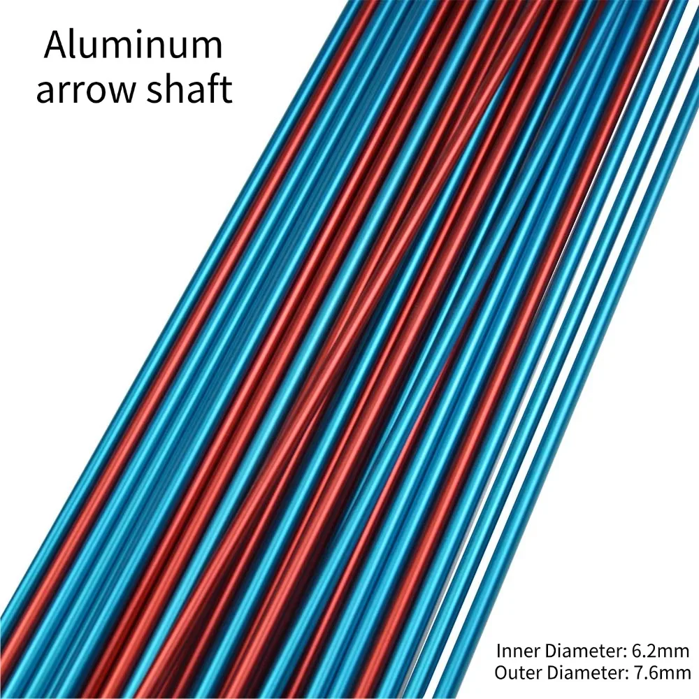 

Spine 500 Aluminum Arrow Shaft 30" OD7.6mm Archery Arrow Compound Bow Recurve Bow Hunting Shooting 6/12pcs Aluminum Arrows Rod