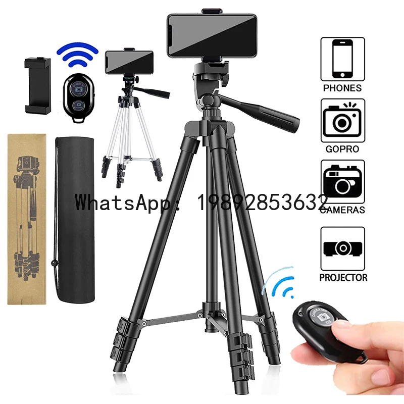 

Tripod For Phone Video Recording Phone Tripod Stand with Bluetooth Remote Universal Camera Phone Photography Holder Stand