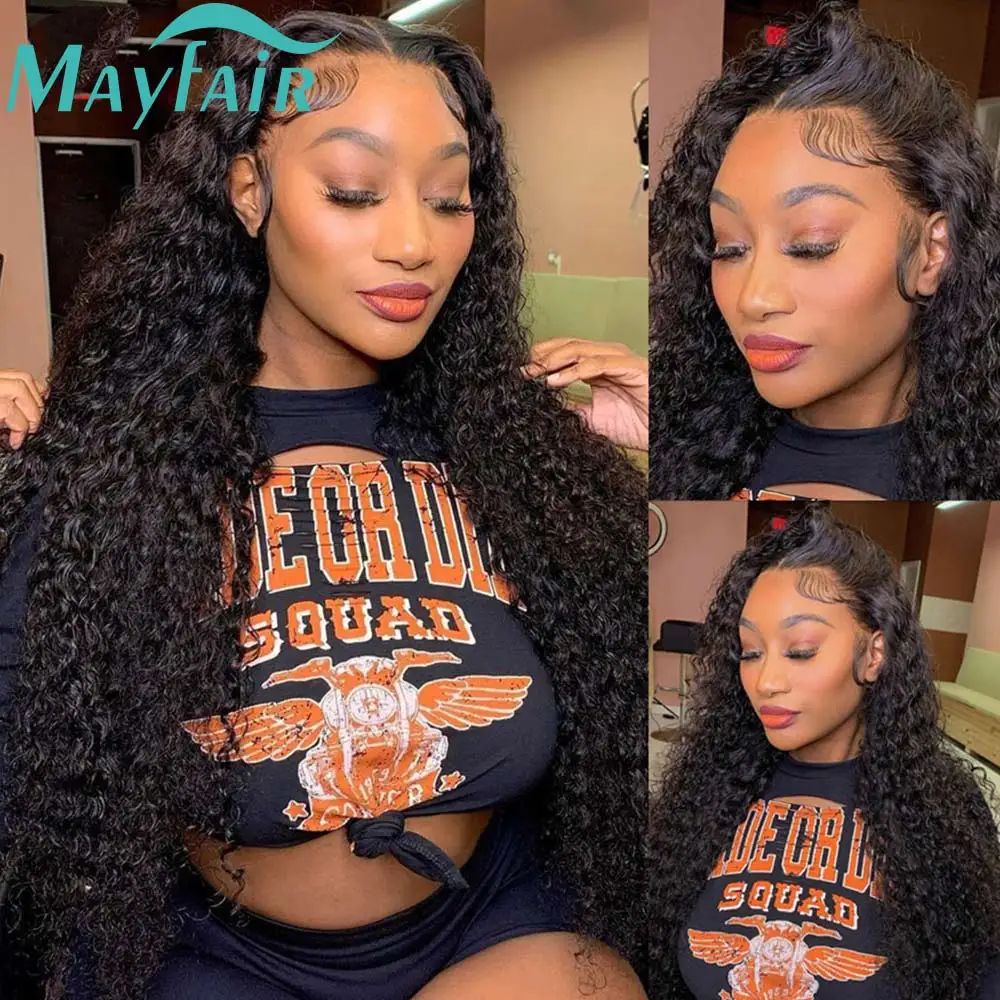 Deep Wave Bundles Brazilian Human Hair 12A Weave Extension Kinky Curly Wet and Wavy Human Hair Bundles 100% Remy Hair Extension