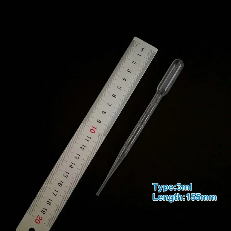 500 adet laboratuvar 0.2ml 0.5ml 1ml 2ml 3ml 5ml plastik pastör pipet okul deneyi için damlalık aktarma
