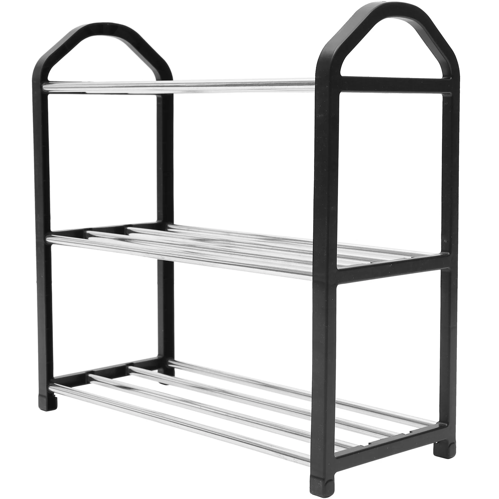 

Three-Layer Shoe Shelf Heavy-Duty 3-Tier Shoe Rack with Large Capacity Easy Assembly Rust-Resistant Organizer for Hallway Closet