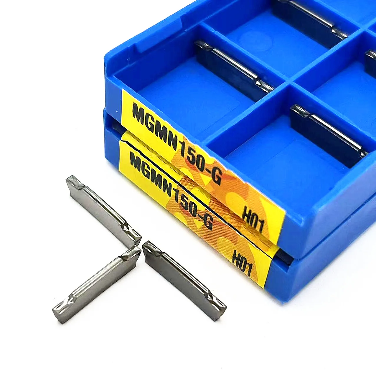 10 buah MGMN150 G H01 karbida Grooving memasukkan MGMN150 G H01 pisau berlubang untuk alat pemotong Aluminium alat pemutar alat mesin MGMN