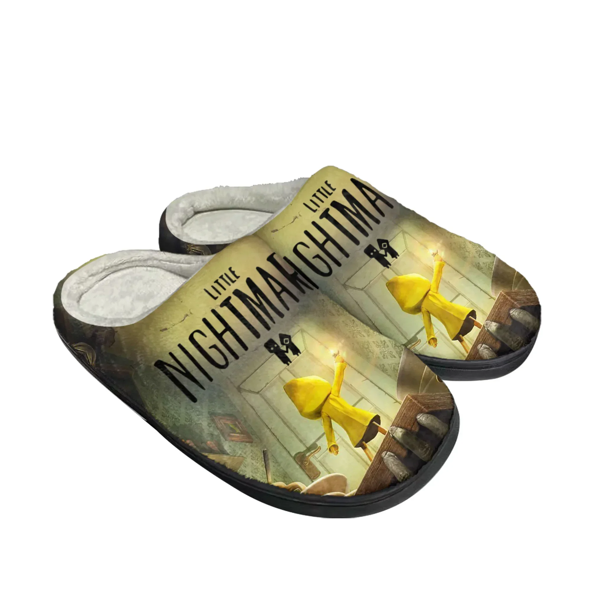 

Game Little Nightmares Home Cotton Slippers Mens Womens Plush Bedroom Casual Keep Warm Shoes Fashion Custom Made Slipper