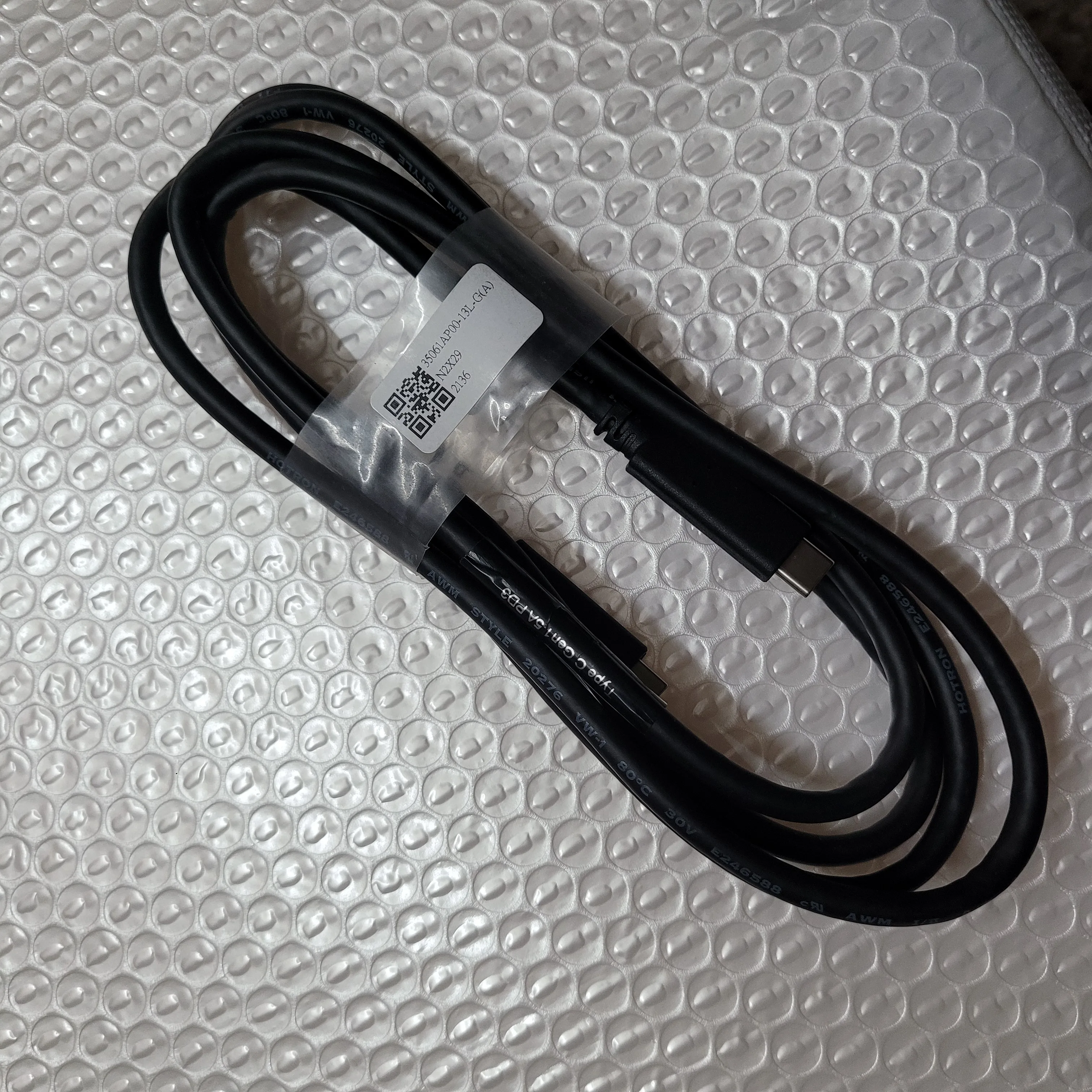 كابل من النوع USB-C بطول 1.8 متر بقدرة 100 وات لـ Kensington Belkin HP Targus Lenovo dell Startech OWC USB-C Type-C/محطة إرساء/Android iPhone