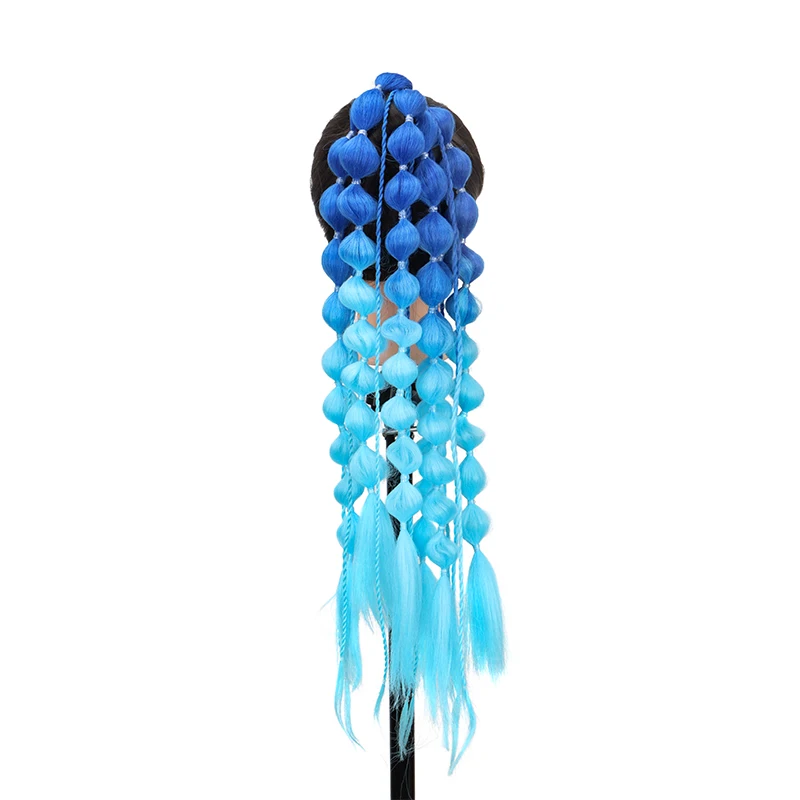 Synthetic Ponytail Extension Bubble Braid