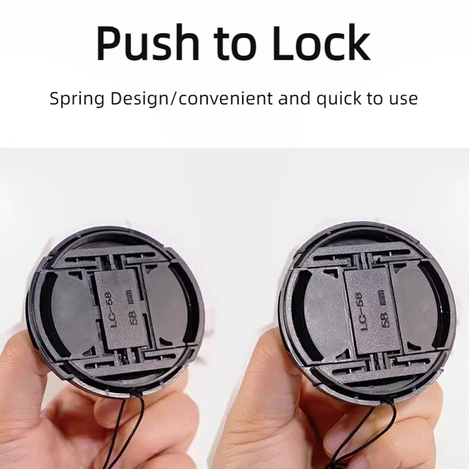 49 مللي متر 52 مللي متر 55 مللي متر 58 مللي متر 62 مللي متر 67 مللي متر غطاء العدسة غطاء وقائي لسوني نيكون كانون فوجي أوليمبوس بنتاكس التصوير SLR ملحقات الكاميرا