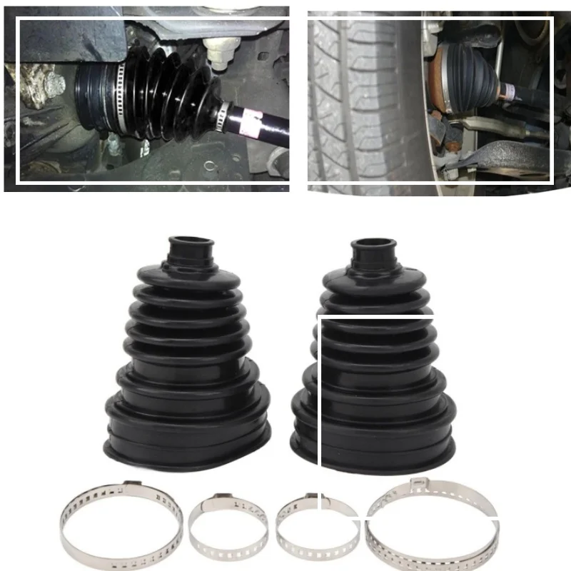 Universal Car CV Boot Kit Durable Constant Velocity Joint Dust Cover Set for Vehicle Drive Shaft Repair Anti-Aging Wear