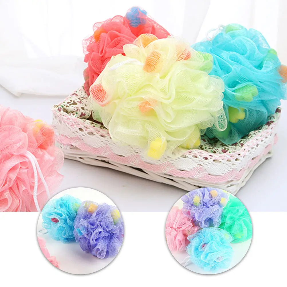 

8Pcs Shower Sponge Ball Bath Ball for Women Men Kids Gentle Exfoliating Scrubbing Rich Lather Creation Comfortable Body Cleaning