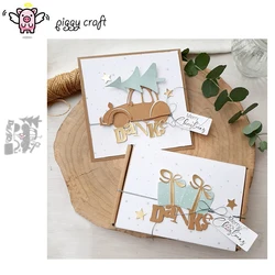 Piggy Craft metal cutting dies cut die mold Christmas tree gift car Scrapbook paper craft knife mould blade punch stencils dies