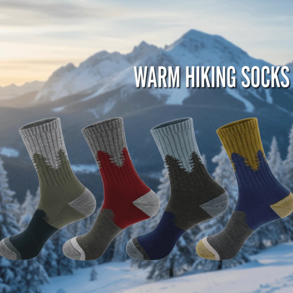 

Thickened Warm Ski Socks Wear-resistant High Elastic Hiking Socks Moisture Wicking Professional Winter Sports Socks Cycling