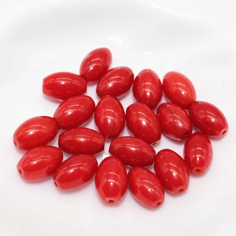 6x9MM Red Coral Beads Natural Stone Fashion Jewelry Beads For Jewelry Making Diy Bracelet Necklace Spacer Beads 5Pcs/lot