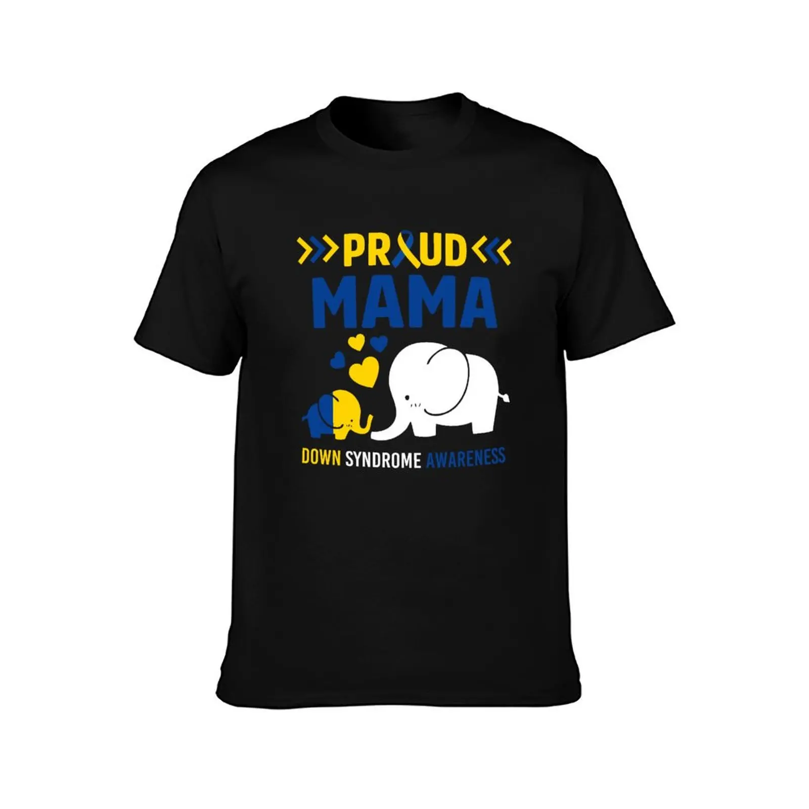 Down Syndrome Awareness Mama Mom Elephant Trisomy 21 T-Shirt Summer Casual Cotton Tee Oversized Streetwear Tops 100% Cotton